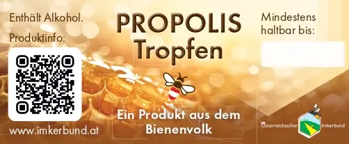 SET Propolistropfen 20/30ml Verpackung (inkl. Karton + Flaschenetiketten - NEU: OHNE Beipackzettel!) - derzeit ausverkauft!