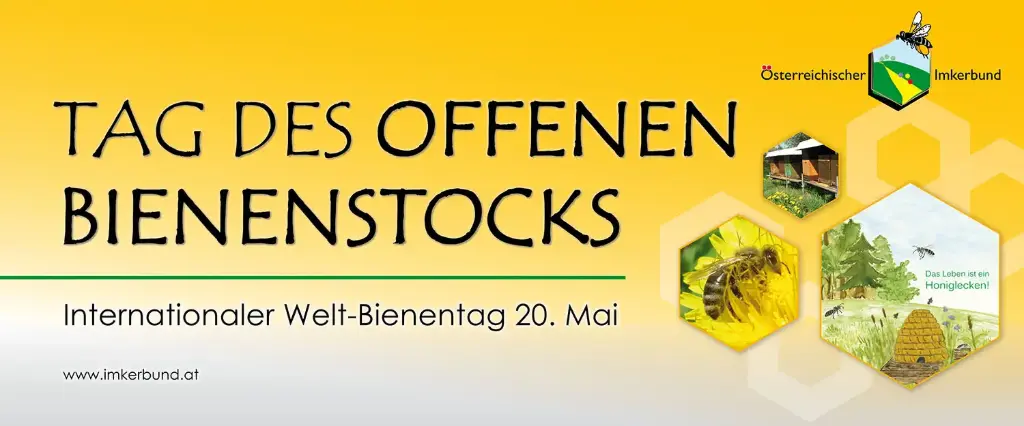 Werbetransparent "Tag des offenen Bienenstocks"