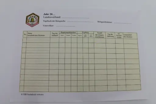 Belegstellenblätter 